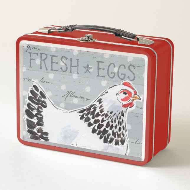 Roosters Call II Metal Lunch Box (Front)