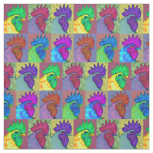 Roosters Gone Wild! Fabric