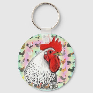 Roosters! Key Ring