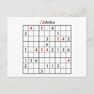 root2doku postcard