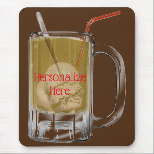 Root beer float mouse pad