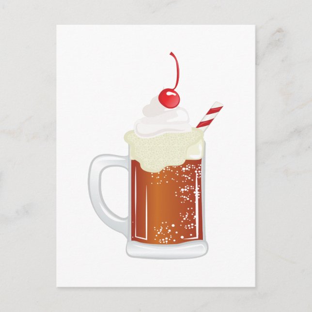 Root Beer Float Postcard (Front)