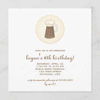 Root Beer Invitation