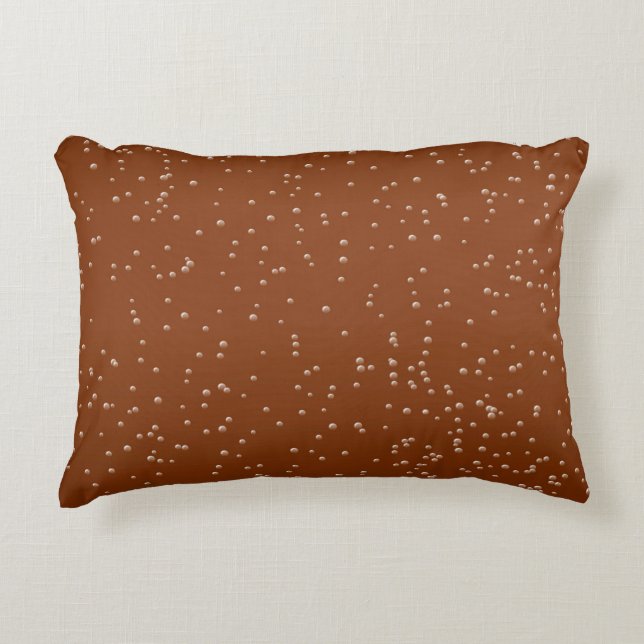 Root Beer with Tiny Bubbles Background Art Decorative Cushion (Front)