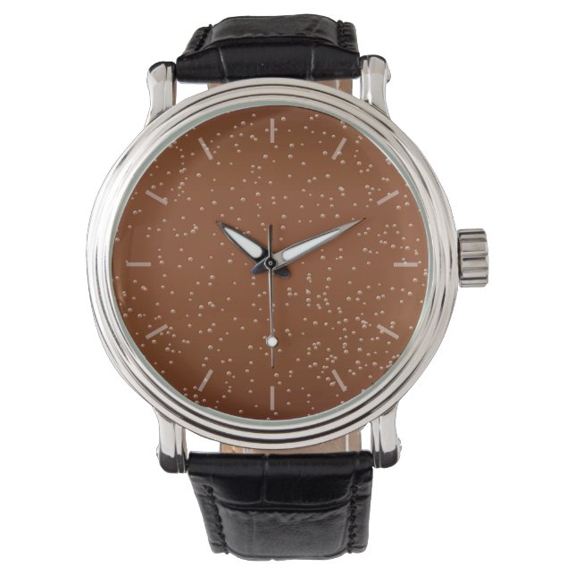 Root Beer with Tiny Bubbles Background Art Watch (Front)