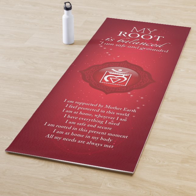 Root Chakra Affirmations Yoga Mat - 08 (In Situ)