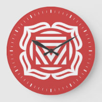 Root Chakra Energy Wall Clock