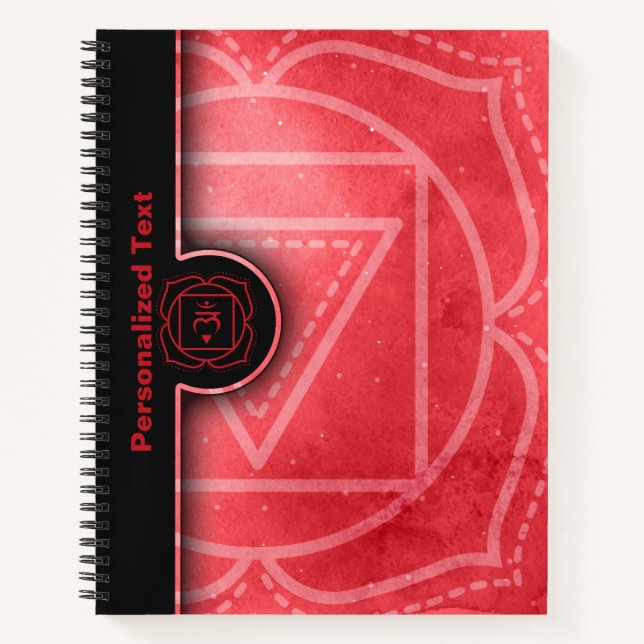 Root Chakra Muladhara Energy Healing Notebook (Front)