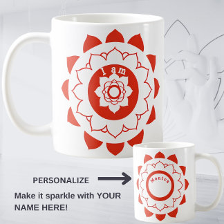 Root Chakra Muladhara Red Mandala Mug
