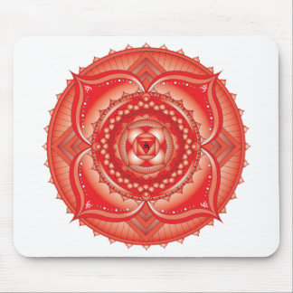 Root Chakra Red Mandala Mouse Pad