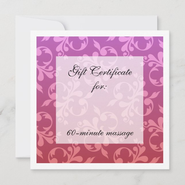 Root & Crown Chakra Scrolls Gift Certificate (Front)