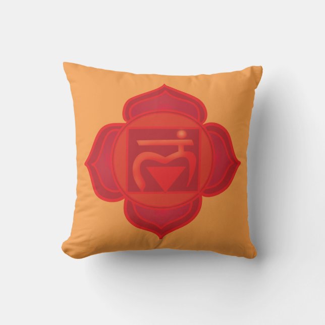 Root Muladhara chakra Throw Cushion 41 cm x 41 cm (Front)