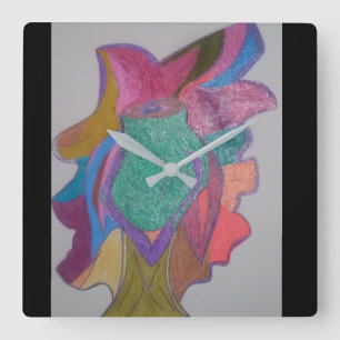 Root of Beauty  Square Wall Clock