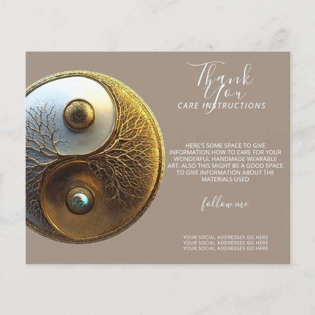 Root of Harmony | Yin Yang Design Flyer (Front)
