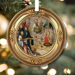 Root of Jesse Tree Advent  Metal Tree Decoration