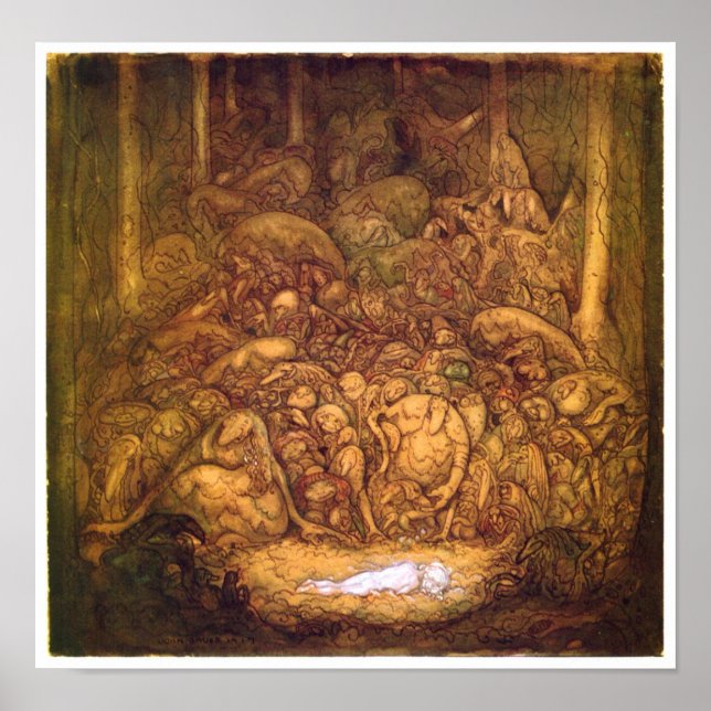 Root trolls By John Bauer Poster (Front)