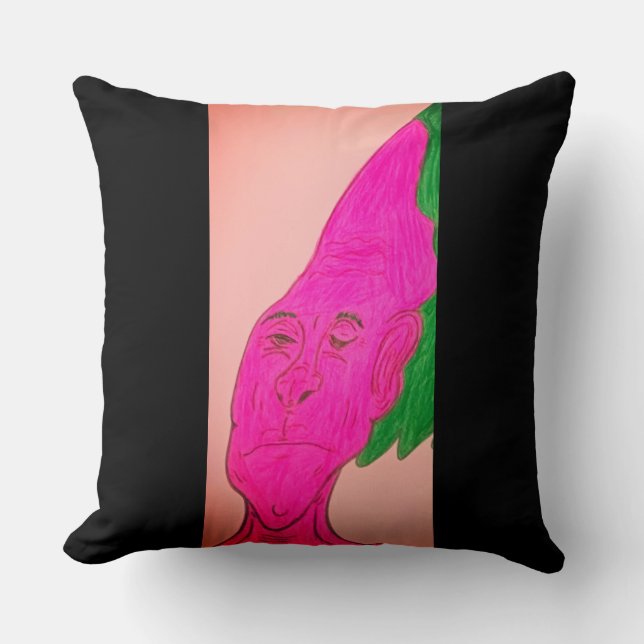 Root Vegetable Character Art Cushion (Front)