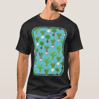 Root Vegetable Pattern T-Shirt