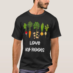 Root Vegetables Gardening Cute Garden Gift 3Dk T-Shirt