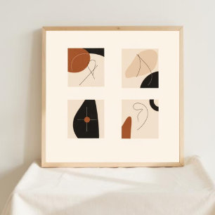 Rooted Grace – Botanical Feminine Wall Art