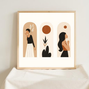 Rooted Grace – Botanical Feminine Wall Art II