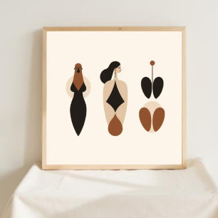 Rooted Grace – Botanical Feminine Wall Art VI
