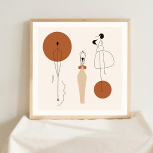 Rooted Grace – Botanical Feminine Wall Art VIII