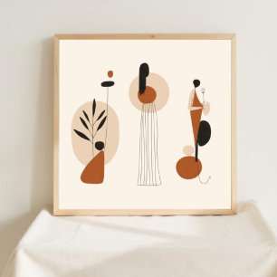Rooted Grace – Botanical Feminine Wall Art XI