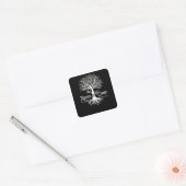Rooted in Christ Christian Faith and Love in God Square Sticker (Envelope)