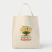 Rooted in Christ, Growing in Love Tote Bag for Kid