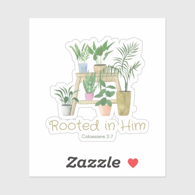 Rooted in Him Potted Plants  (Sheet)