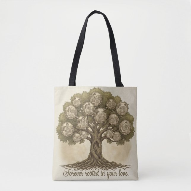 Rooted in Love: Family Oak Tote Bag (Front)