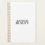 Rooted In Reality 2026 Minimalist Daily Planner<br><div class="desc">Plan with clarity. A professional 2026 planner with sharp typography for those who build their future on the foundation of the present.</div>