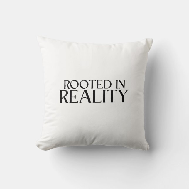 Rooted In Reality Minimalist Typewriter  Cushion (Front)