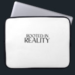 Rooted In Reality Minimalist Typewriter  Laptop Sleeve<br><div class="desc">Secure your deep work tools. Premium padded sleeve featuring the signature PureType Studio typewriter design to remind you to stay grounded while you work.</div>