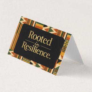 Rooted in Resilience Favour Bag Topper Business Card