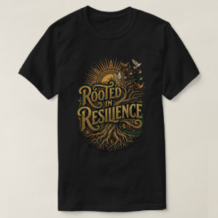 Rooted in Resilience happy juneteenth day Adinkra T-Shirt