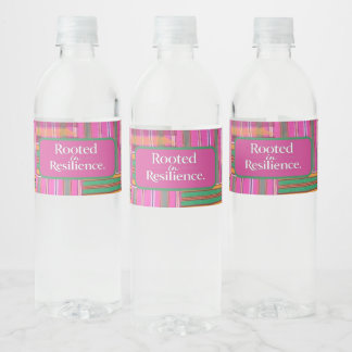 Rooted in Resilience Water Bottle Label