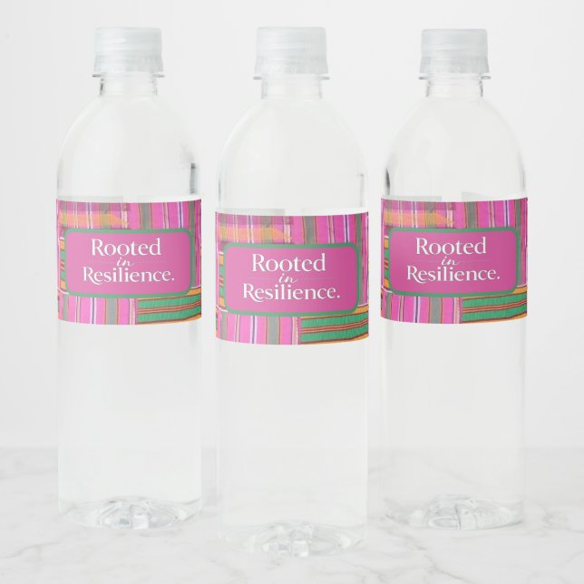 Rooted in Resilience Water Bottle Label (Bottles)