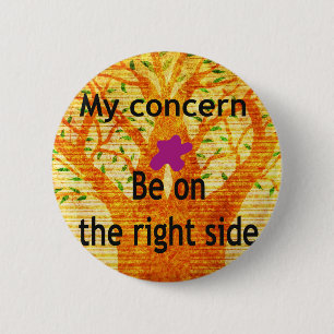 Rooted in Righteousness Baobab Vintage Perspective 6 Cm Round Badge