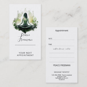 Rooted light Sacred Feminine Meditation Business Card