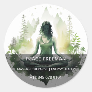 Rooted light   Sacred Feminine Meditation  Classic Round Sticker
