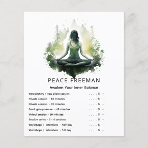 Rooted light Sacred Feminine Meditation Flyer
