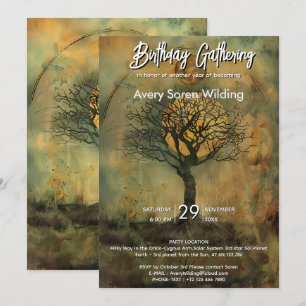 Rooted Light   Tree of Life Design Invitation