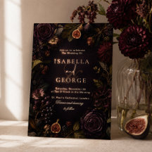 Rooted Romance Moody Burgundy Floral Wedding