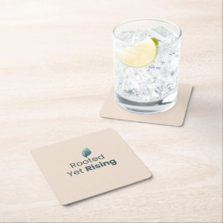 Rooted Yet Rising Minimal Motivational Coaster