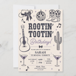 Rootin' Tootin' Birthday Invitation