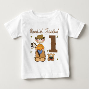 Rootin Tootin Cowboy 1 Baby T-Shirt