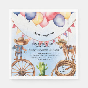 Rootin' Tootin' Good Time Birthday Napkin