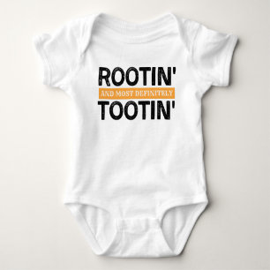 Rooting and Tooting Baby Bodysuit